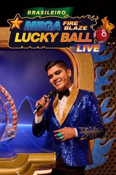 Naslovnica slota Mega Fire Blaze Lucky Ball Brasileiro u lobiju Betwest Casina